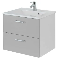 60x54x48 Waschkommode in hellem Grau - Girios