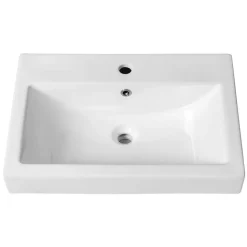 105x63x47 Waschtisch hängend in Wildeiche & Beton - Mia