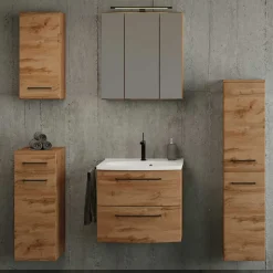 60x54x45 Waschtischkonsole in Wildeiche Optik - Arazony