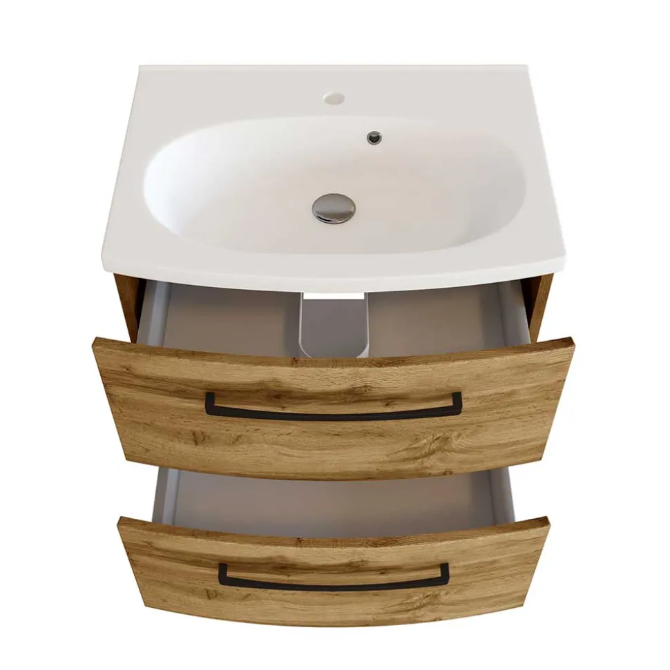 60x54x45 Waschtischkonsole in Wildeiche Optik - Arazony