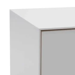 195x55x40 Weißes Lowboard modern - Dresconio