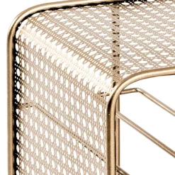 30x46x24 Weinregal aus Stahl in Gold - Loukan