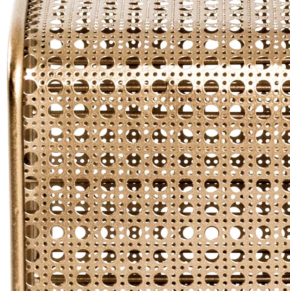 30x46x24 Weinregal aus Stahl in Gold - Loukan