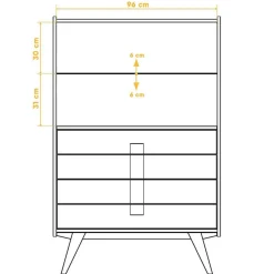 100x154x50 Wildeiche Schrank mit zwei Glastüren - Hardus