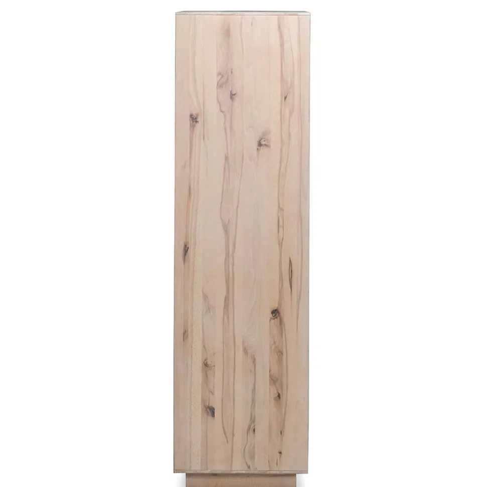 90x120x45 Wohnzimmer Highboard in Grau & Buche - Ajevos