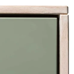 90x120x45 Wohnzimmer Highboard in Grau & Buche - Ajevos