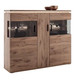 150x124x38 Wohnzimmerschrank mit Glas modern - Bekunion