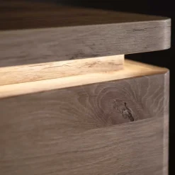 150x124x38 Wohnzimmerschrank mit Glas modern - Bekunion