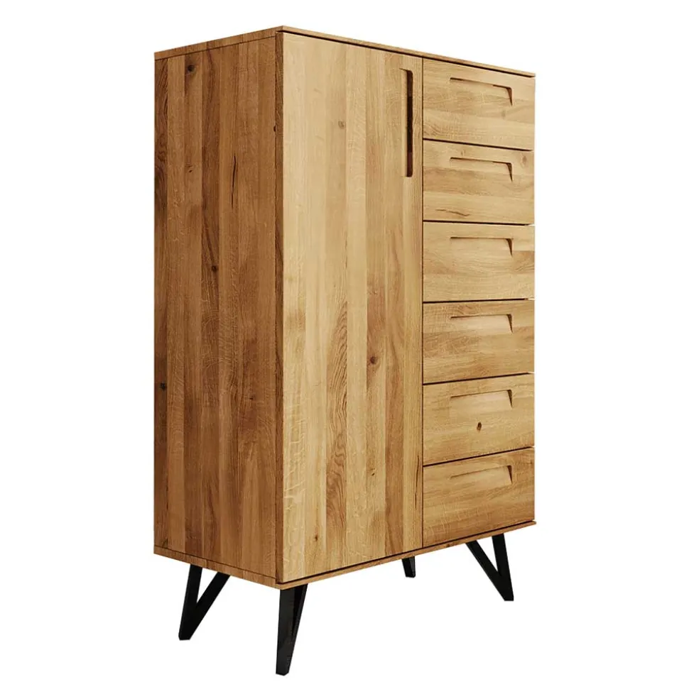 91x140x45 Wohnzimmerschrank mit sechs Schubladen - Mandirov