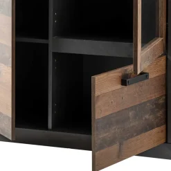 97x201x40 Wohnzimmerschrank mit Glastür - Timuras