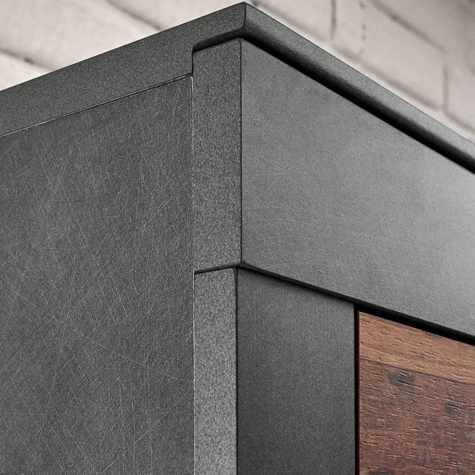 97x201x40 Wohnzimmerschrank mit Glastür - Timuras