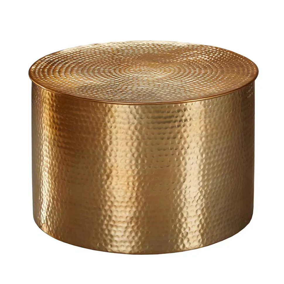 61x41x61 Wohnzimmer-Tisch aus Alu in Gold - Rading