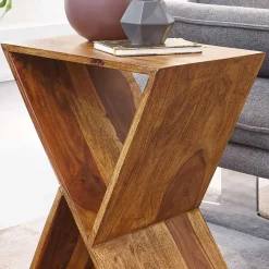 43x60x30 X Design Couchisch aus Sheesham Massivholz - Andarina