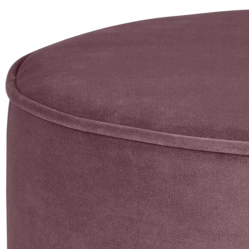 60x36x60 Zylinderförmiger Hocker aus Samt - Jowella