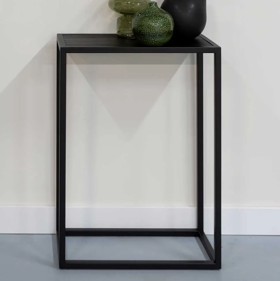 66x90x30cm Konsolentisch in Schwarz - Etienne