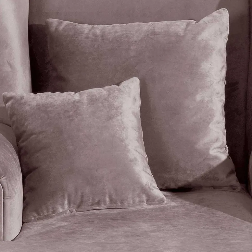 XXL Ohrenbackensessel in Rosa Samtvelours - Scolari