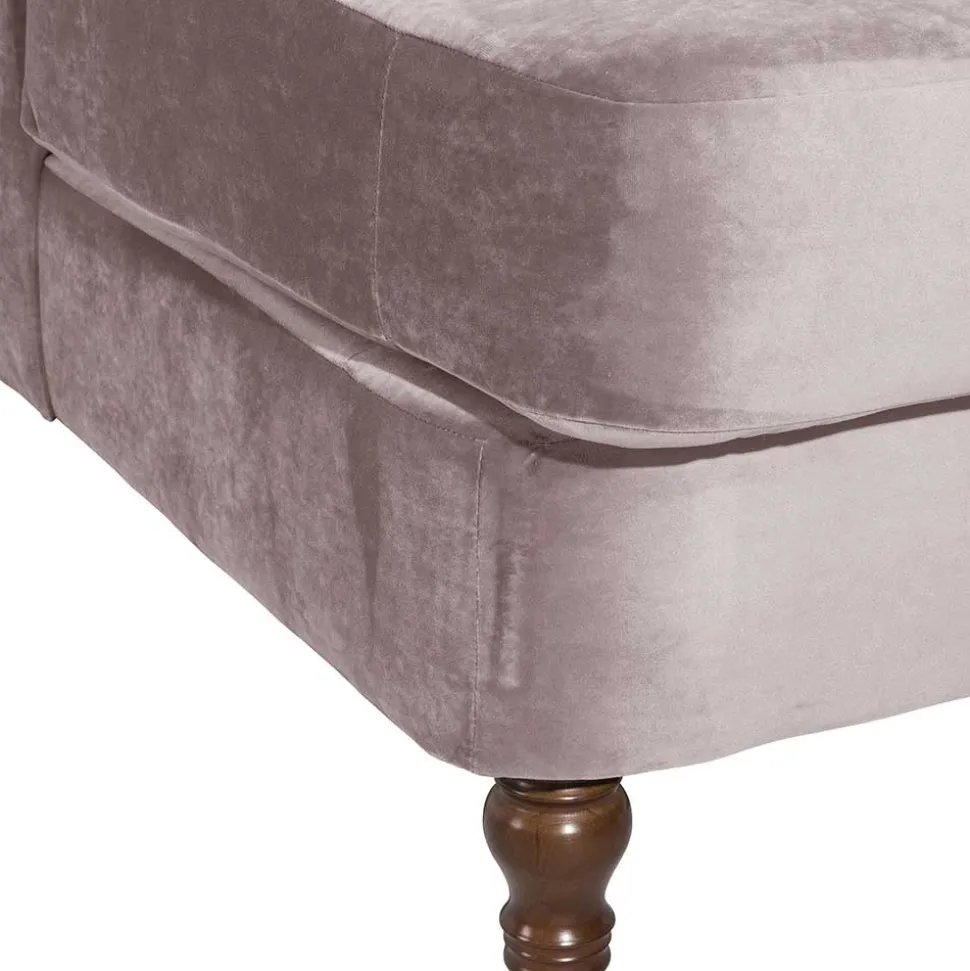 XXL Ohrenbackensessel in Rosa Samtvelours - Scolari