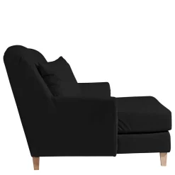 XXL Sessel in Schwarz und Buche - Presto