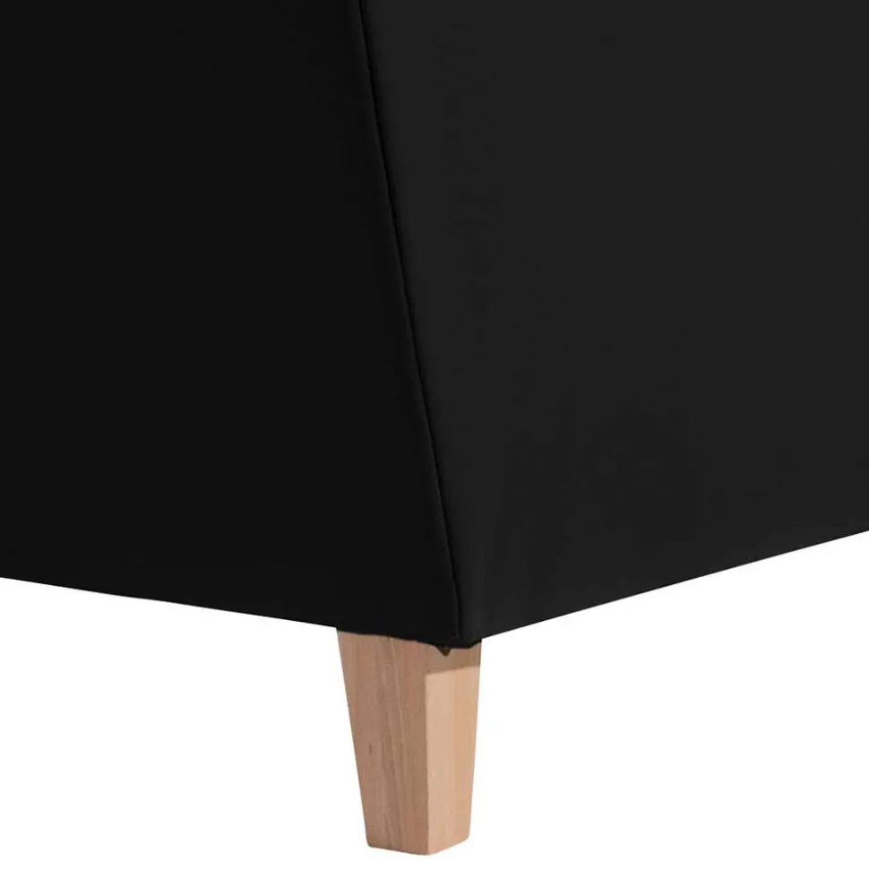 XXL Sessel in Schwarz und Buche - Presto