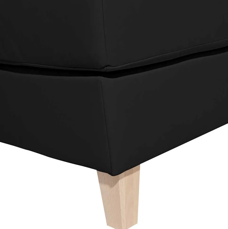 XXL Sessel in Schwarz und Buche - Presto