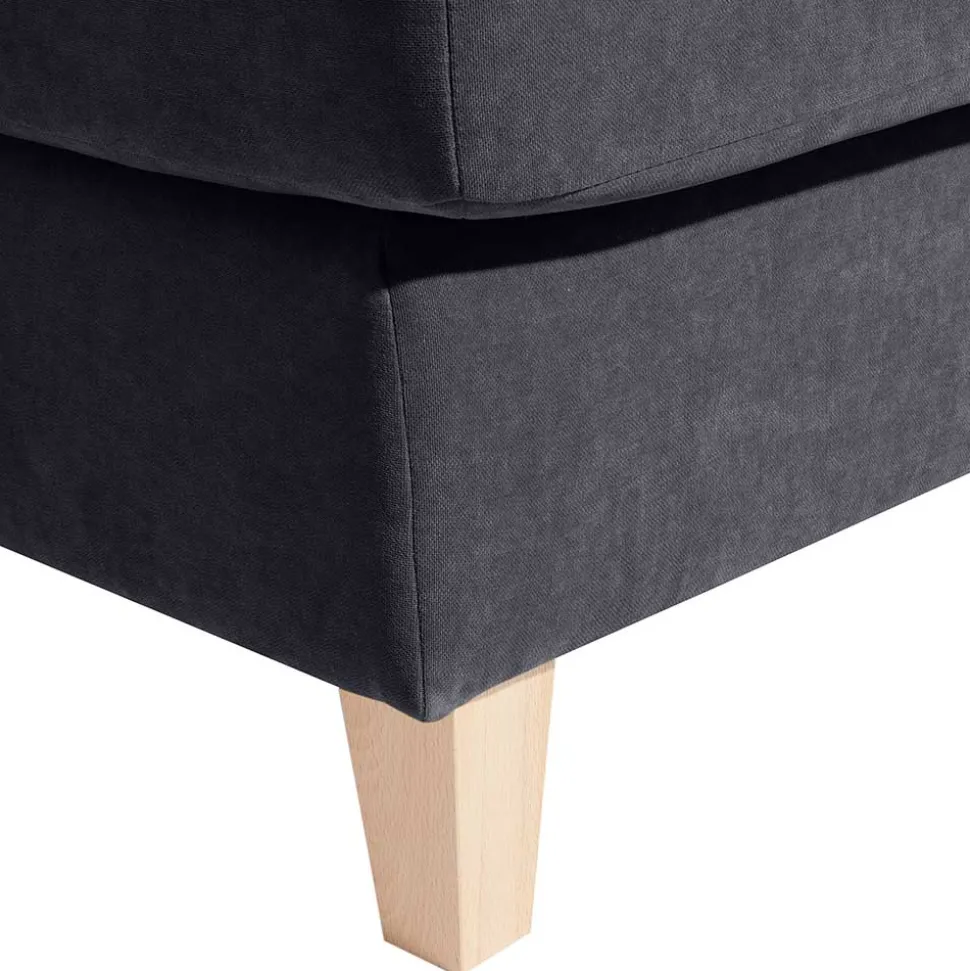 XXL Velours Sessel in Anthrazit - Renero