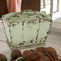 Zeitschriftenständer Keopado im Shabby Chic Look