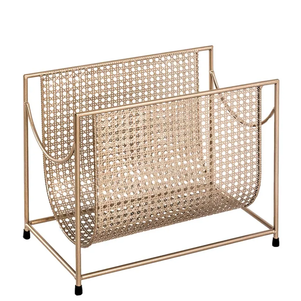 Zeitungsständer aus Stahl in Gold - Cinema