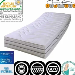7-Zonen Federkernmatratze mit Tonnentaschen-Federn Cruba H3