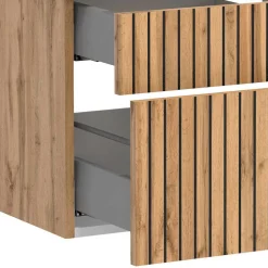 Zweifach-Waschtisch und Spiegelschrank - Crystoga (zweiteilig)