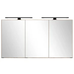 Zweifach-Waschtisch und Spiegelschrank - Crystoga (zweiteilig)