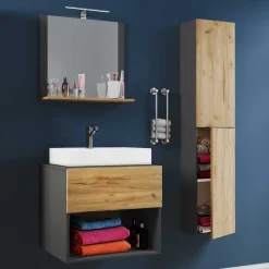 Zweifarbige Badezimmermöbel hängend - Effect (dreiteilig)