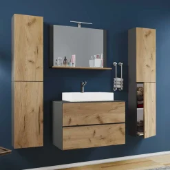 Zweifarbige Badmöbel Kombi hängend - Effect (vierteilig)