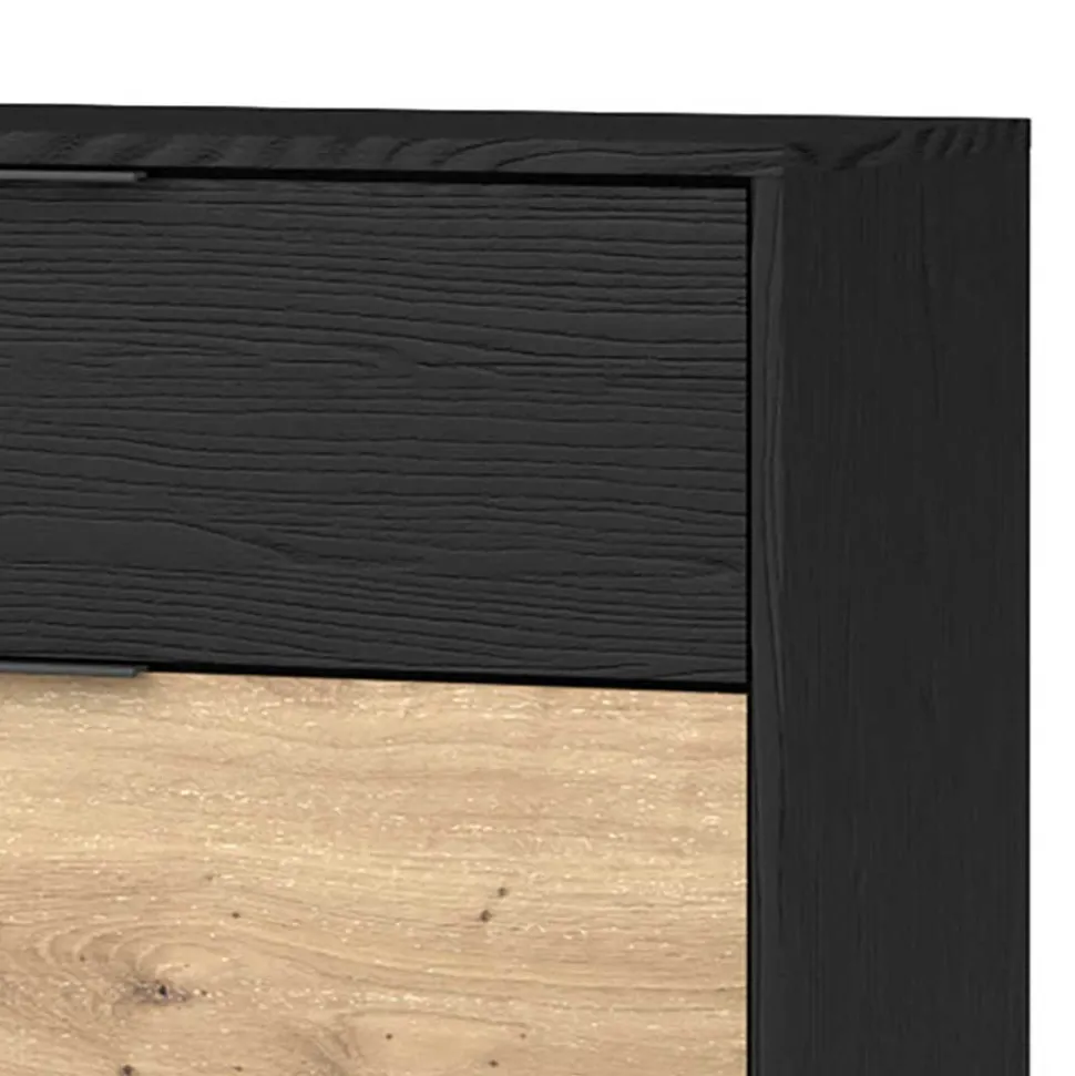 Zweifarbige Kommode in Holzoptik - Ortasta