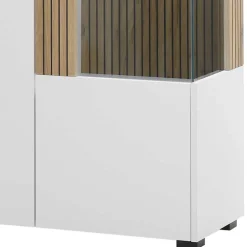 Zweifarbige Wohnzimmervitrine modern - Nenaloro