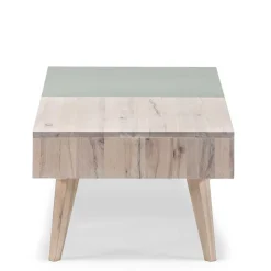 Zweifarbiger Wohnzimmertisch mit Stauraum - Ajevos