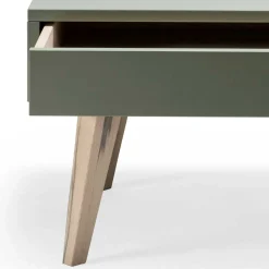 Zweifarbiger Wohnzimmertisch mit Stauraum - Ajevos