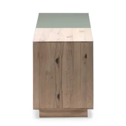 Zweifarbiges TV Board mit Gerätefach - Ajevos