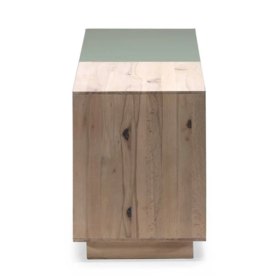 Zweifarbiges TV Board mit Gerätefach - Ajevos