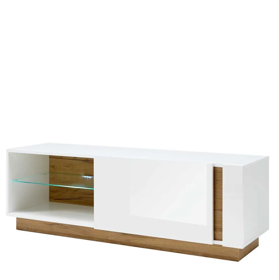 Zweifarbiges TV Board mit Klappe - Myrda