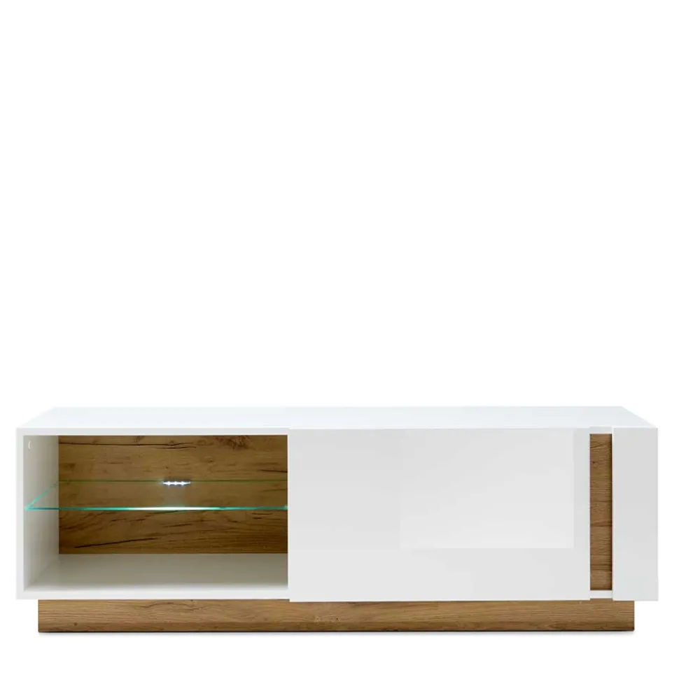 Zweifarbiges TV Board mit Klappe - Myrda