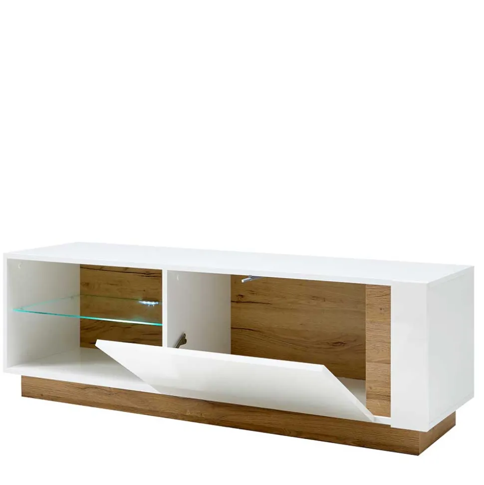 Zweifarbiges TV Board mit Klappe - Myrda