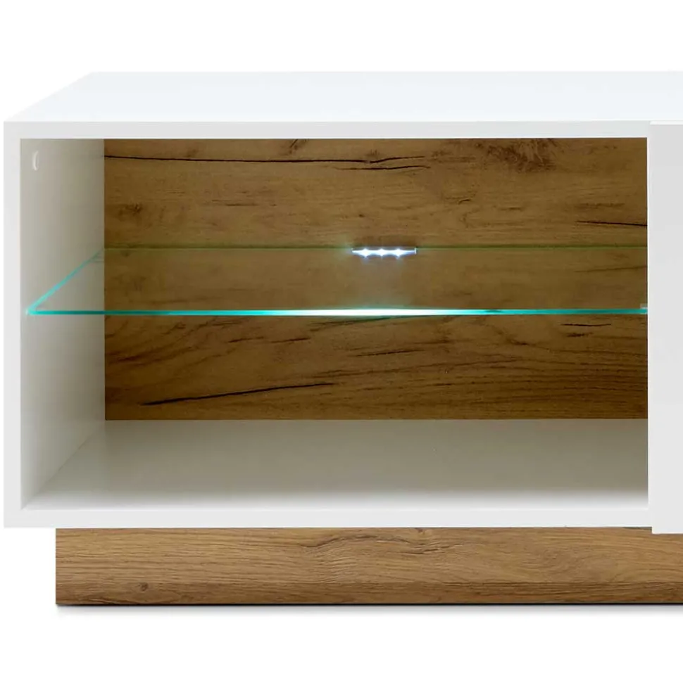 Zweifarbiges TV Board mit Klappe - Myrda