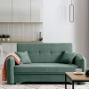 Zweisitzer Schlafsofa in Mintgrün Velours - Ronn