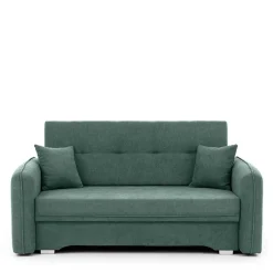 Zweisitzer Schlafsofa in Mintgrün Velours - Ronn
