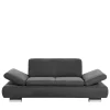Zweisitzer Sofa aus Velours Anthrazit - Venezia