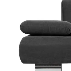 Zweisitzer Sofa aus Velours Anthrazit - Venezia