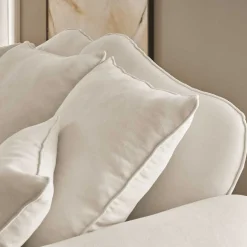 Zweisitzer Sofa in Beige & Dunkelbraun - Merandes