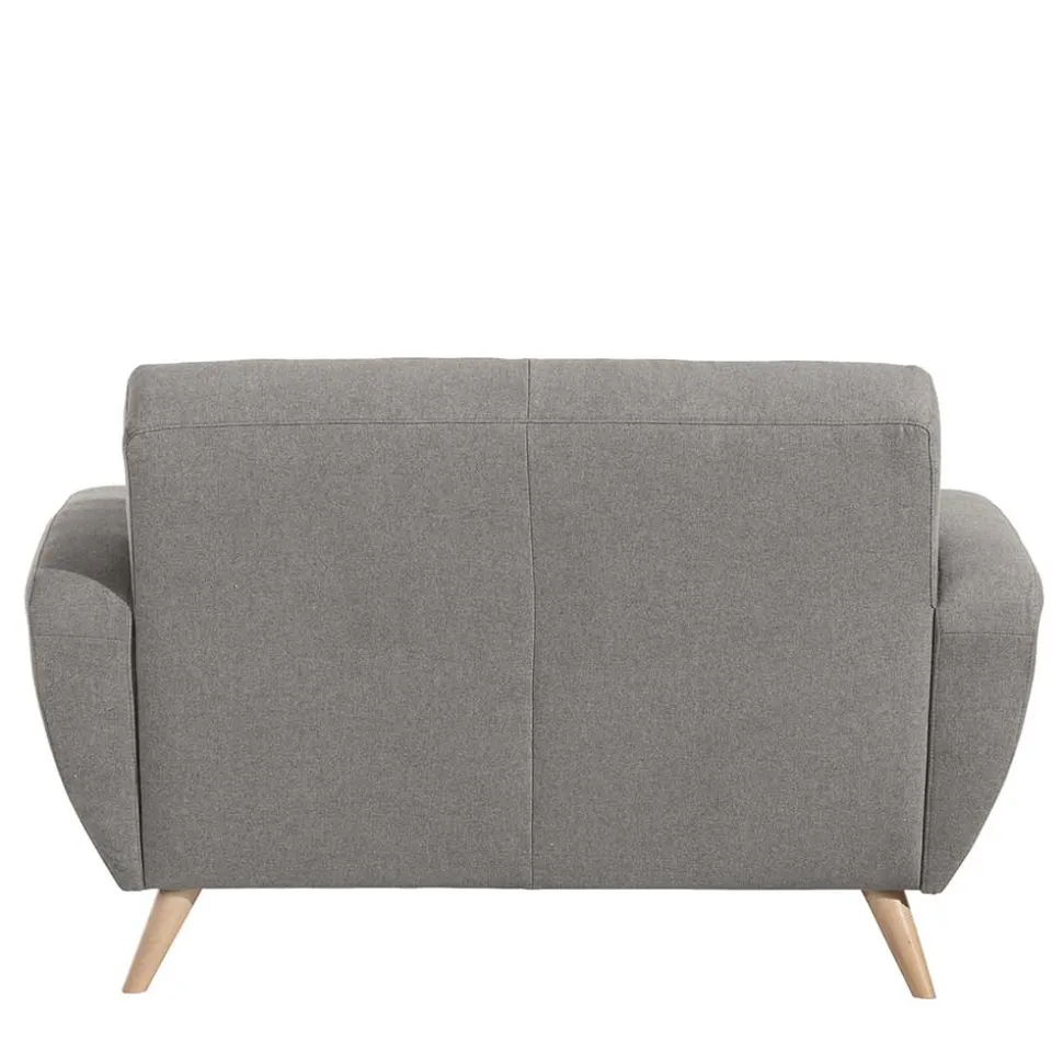 Zweisitzer Sofa in Grau Microfaser - Durencas