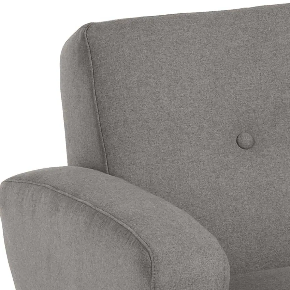 Zweisitzer Sofa in Grau Microfaser - Durencas