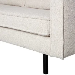 Zweisitzer Wohnzimmercouch in Beige Boucle - Elisa